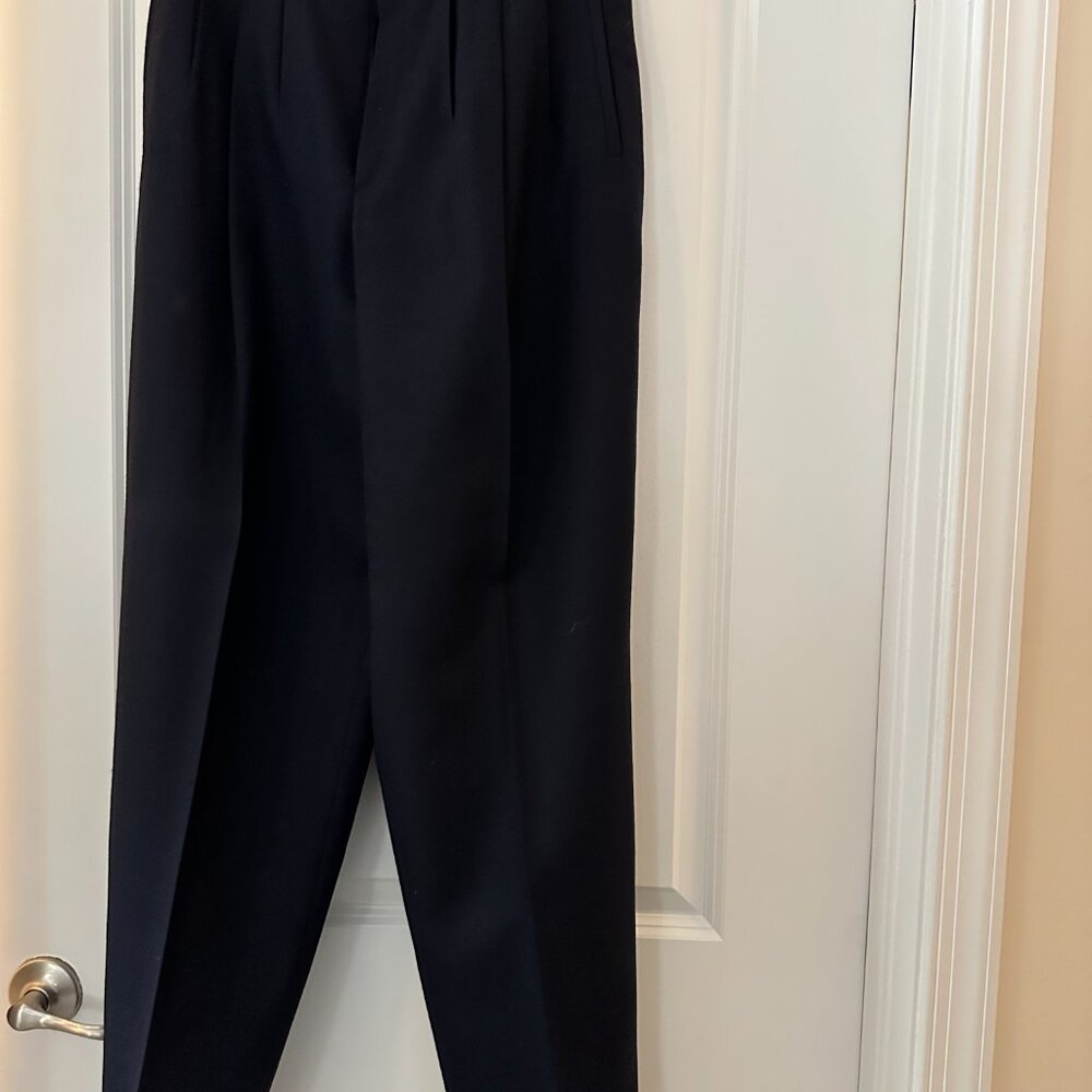 Navy Blue Wool Slacks